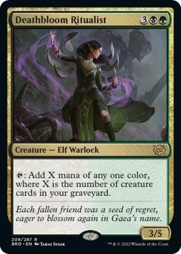 Image for Deathbloom Ritualist (208) [The Brothers' War] - Magic: The Gathering