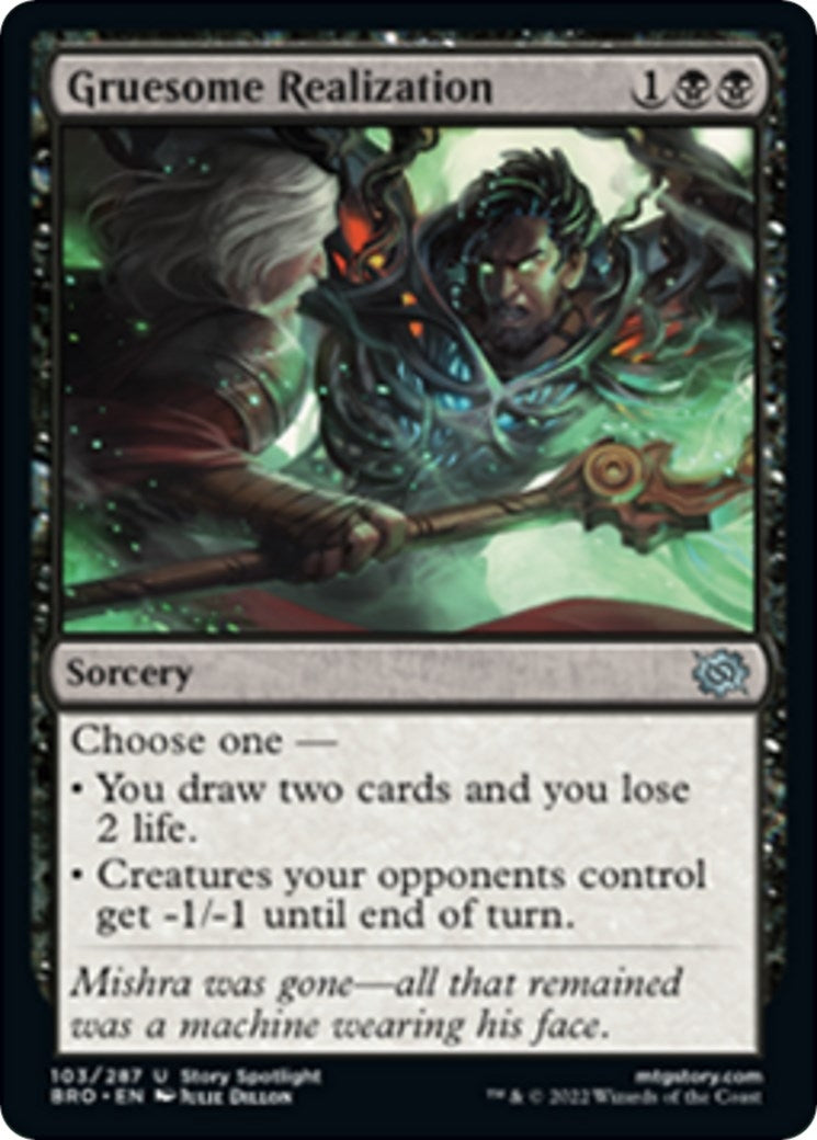 Image for Gruesome Realization (103) [The Brothers' War] - Magic: The Gathering