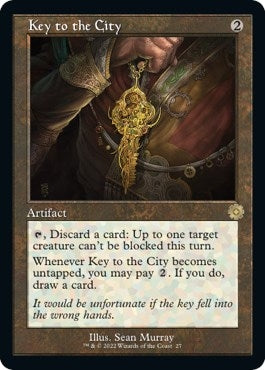 Image for Key to the City (27) [The Brothers' War: Retro Frame Artifacts] - Magic: The Gathering