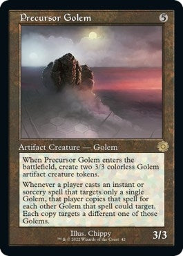 Image for Precursor Golem (42) [The Brothers' War: Retro Frame Artifacts] - Magic: The Gathering