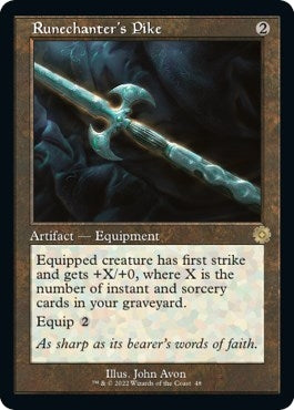 Image for Runechanter's Pike (48) [The Brothers' War: Retro Frame Artifacts] - Magic: The Gathering