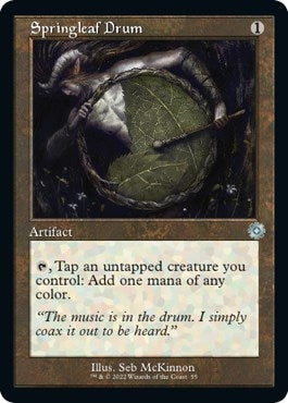 Image for Springleaf Drum (55) [The Brothers' War: Retro Frame Artifacts] - Magic: The Gathering