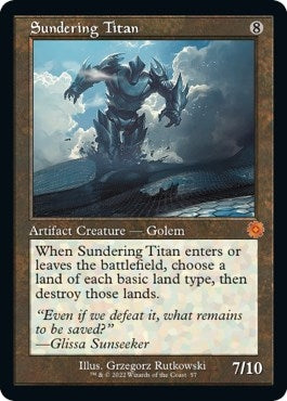 Image for Sundering Titan (57) [The Brothers' War: Retro Frame Artifacts] - Magic: The Gathering