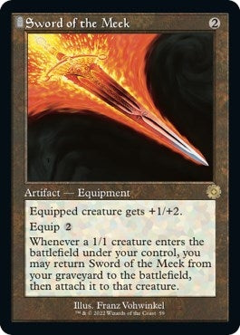 Image for Sword of the Meek (59) [The Brothers' War: Retro Frame Artifacts] - Magic: The Gathering