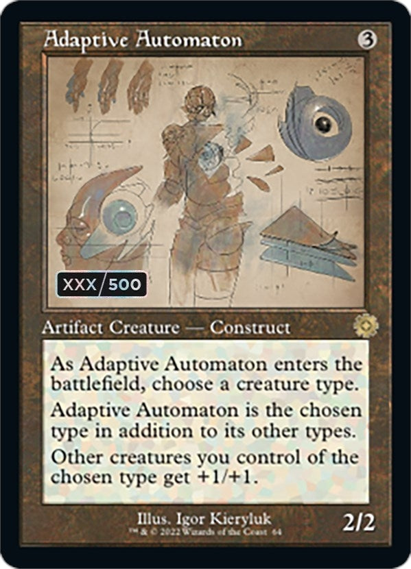 Image for Adaptive Automaton (Schematic) (Serial Numbered) (64) [The Brothers' War: Retro Frame Artifacts] - Magic: The Gathering