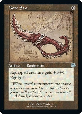 Image for Bone Saw (Schematic) (70) [The Brothers' War: Retro Frame Artifacts] - Magic: The Gathering