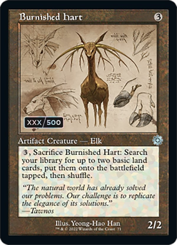 Image for Burnished Hart (Schematic) (Serial Numbered) (71) [The Brothers' War: Retro Frame Artifacts] - Magic: The Gathering