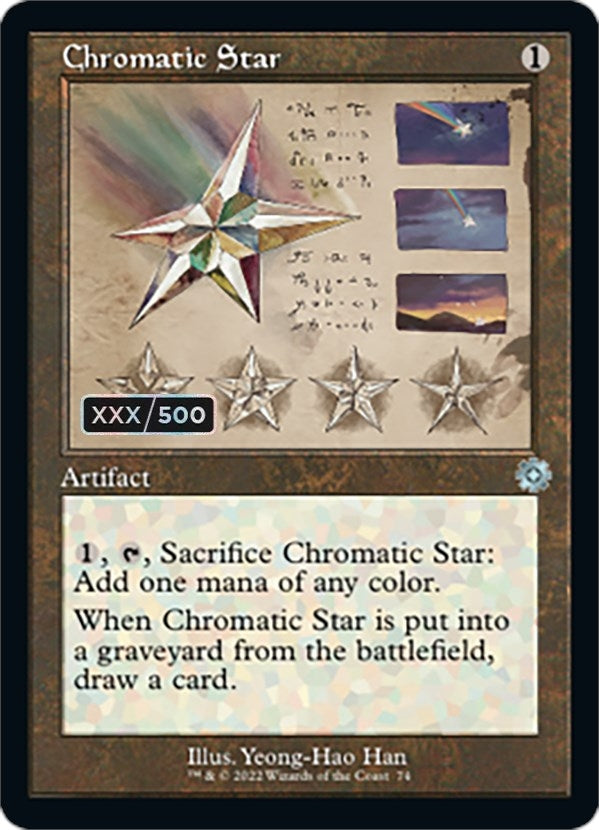 Image for Chromatic Star (Schematic) (Serial Numbered) (74) [The Brothers' War: Retro Frame Artifacts] - Magic: The Gathering