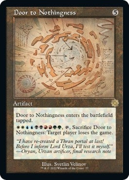 Image for Door to Nothingness (Schematic) (77) [The Brothers' War: Retro Frame Artifacts] - Magic: The Gathering