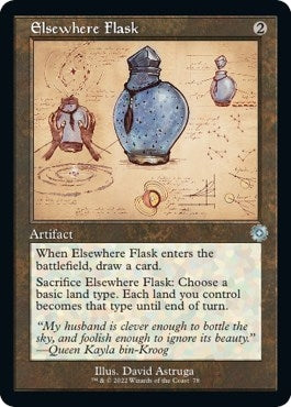 Image for Elsewhere Flask (Schematic) (78) [The Brothers' War: Retro Frame Artifacts] - Magic: The Gathering