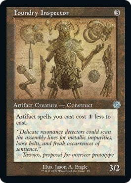 Image for Foundry Inspector (Schematic) (79) [The Brothers' War: Retro Frame Artifacts] - Magic: The Gathering