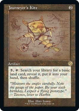 Image for Journeyer's Kite (Schematic) (88) [The Brothers' War: Retro Frame Artifacts] - Magic: The Gathering