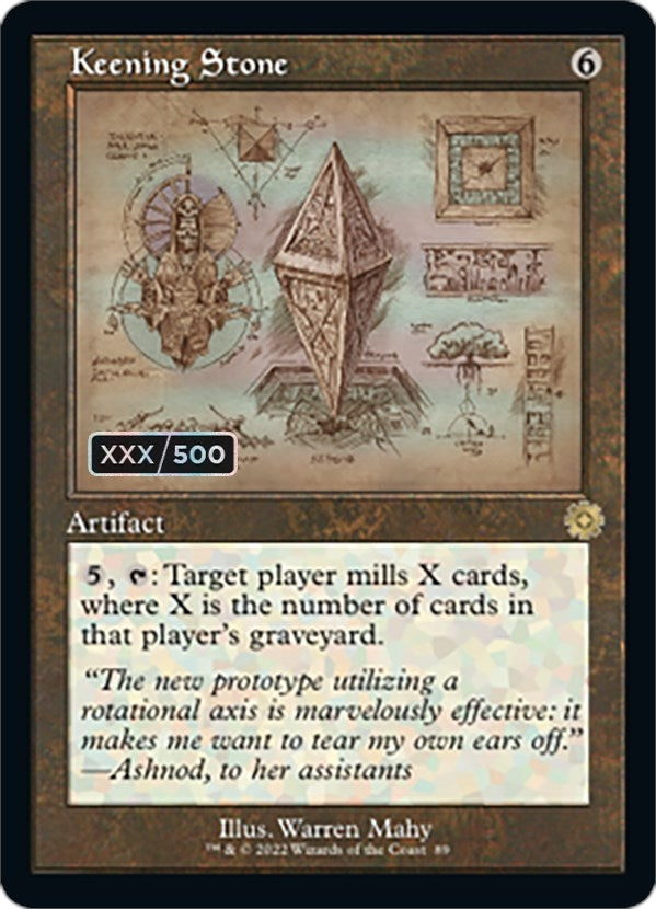 Keening Stone (Schematic) (Serial Numbered) (89) [The Brothers' War: Retro Frame Artifacts]