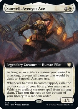 Image for Sanwell, Avenger Ace (Extended Art) (52) [The Brothers' War] - Magic: The Gathering