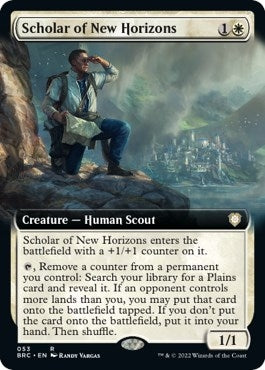 Image for Scholar of New Horizons (Extended Art) (53) [The Brothers' War] - Magic: The Gathering