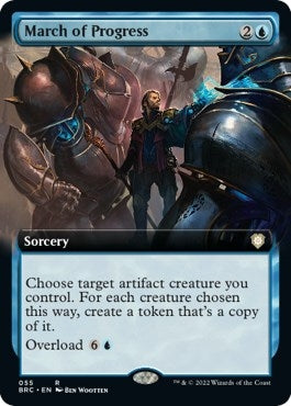 Image for March of Progress (Extended Art) (55) [The Brothers' War] - Magic: The Gathering
