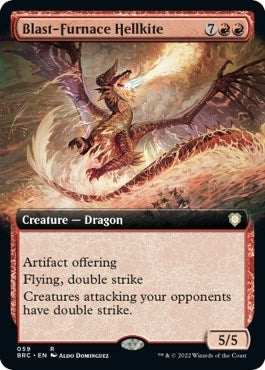 Image for Blast-Furnace Hellkite (Extended Art) (59) [The Brothers' War] - Magic: The Gathering