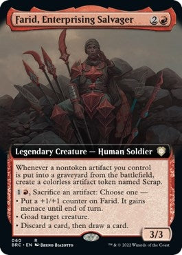 Image for Farid, Enterprising Salvager (Extended Art) (60) [The Brothers' War] - Magic: The Gathering