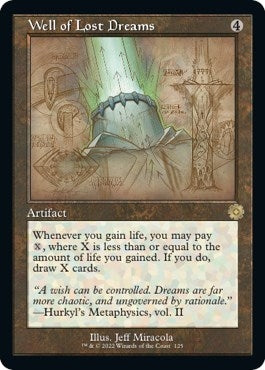 Image for Well of Lost Dreams (Schematic) (125) [The Brothers' War: Retro Frame Artifacts] - Magic: The Gathering