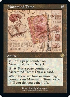 Image for Mazemind Tome (Schematic) (93) [The Brothers' War: Retro Frame Artifacts] - Magic: The Gathering