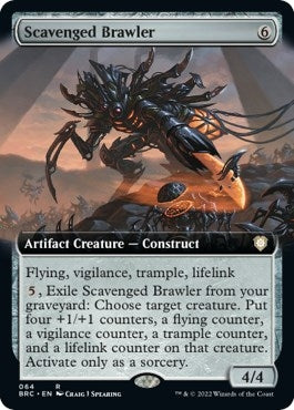 Image for Scavenged Brawler (Extended Art) (64) [The Brothers' War] - Magic: The Gathering