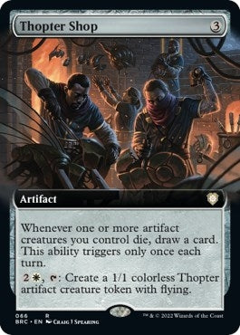 Image for Thopter Shop (Extended Art) (66) [The Brothers' War] - Magic: The Gathering