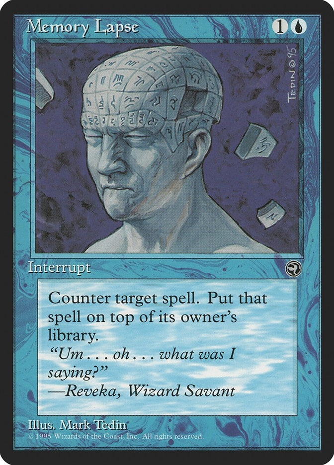 Image for Memory Lapse (32) [Homelands] - Magic: The Gathering
