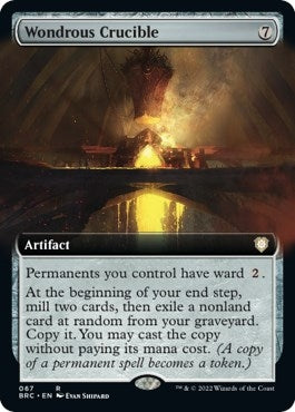 Image for Wondrous Crucible (Extended Art) (67) [The Brothers' War] - Magic: The Gathering