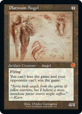 Image for Platinum Angel (Schematic) (104) [The Brothers' War: Retro Frame Artifacts] - Magic: The Gathering