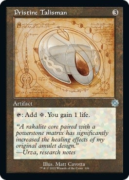 Image for Pristine Talisman (Schematic) (106) [The Brothers' War: Retro Frame Artifacts] - Magic: The Gathering