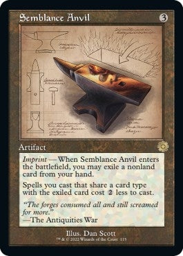 Image for Semblance Anvil (Schematic) (115) [The Brothers' War: Retro Frame Artifacts] - Magic: The Gathering