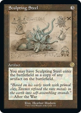 Image for Sculpting Steel (Schematic) (113) [The Brothers' War: Retro Frame Artifacts] - Magic: The Gathering