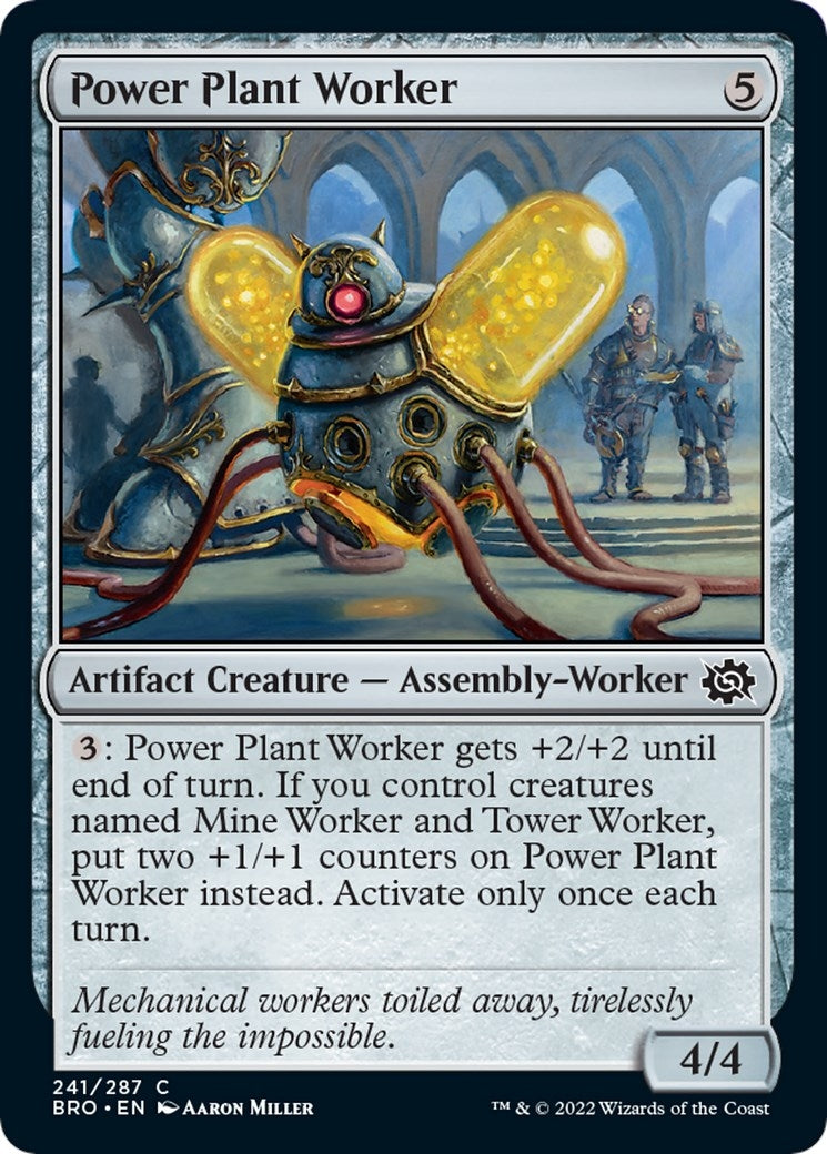 Image for Power Plant Worker (241) [The Brothers' War] - Magic: The Gathering
