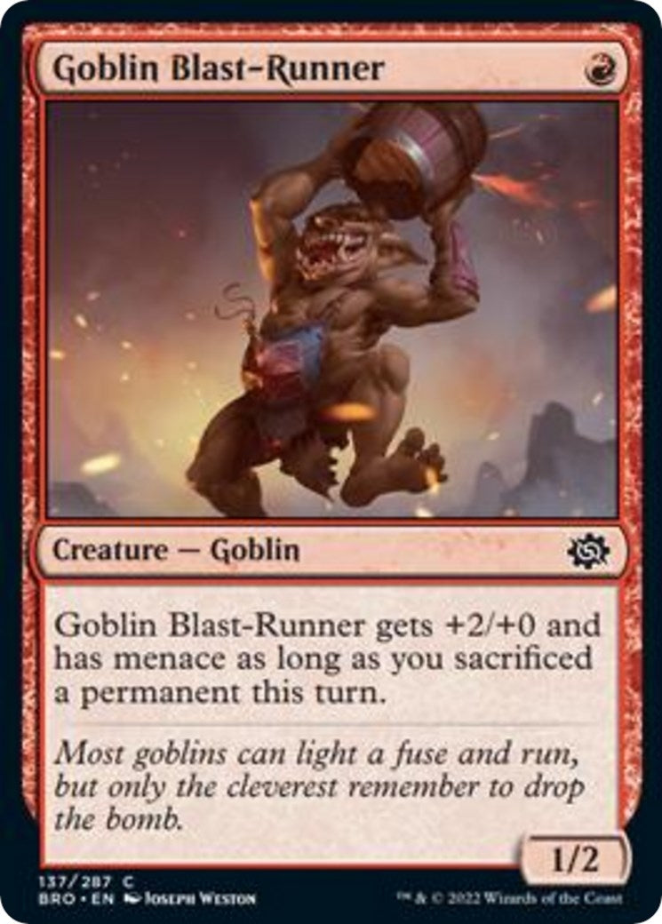 Image for Goblin Blast-Runner (137) [The Brothers' War] - Magic: The Gathering