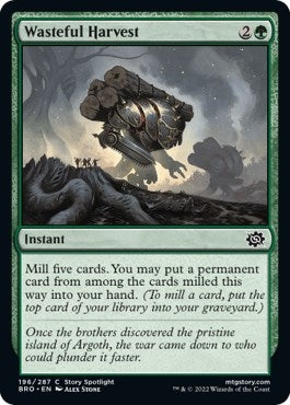 Image for Wasteful Harvest (196) [The Brothers' War] - Magic: The Gathering