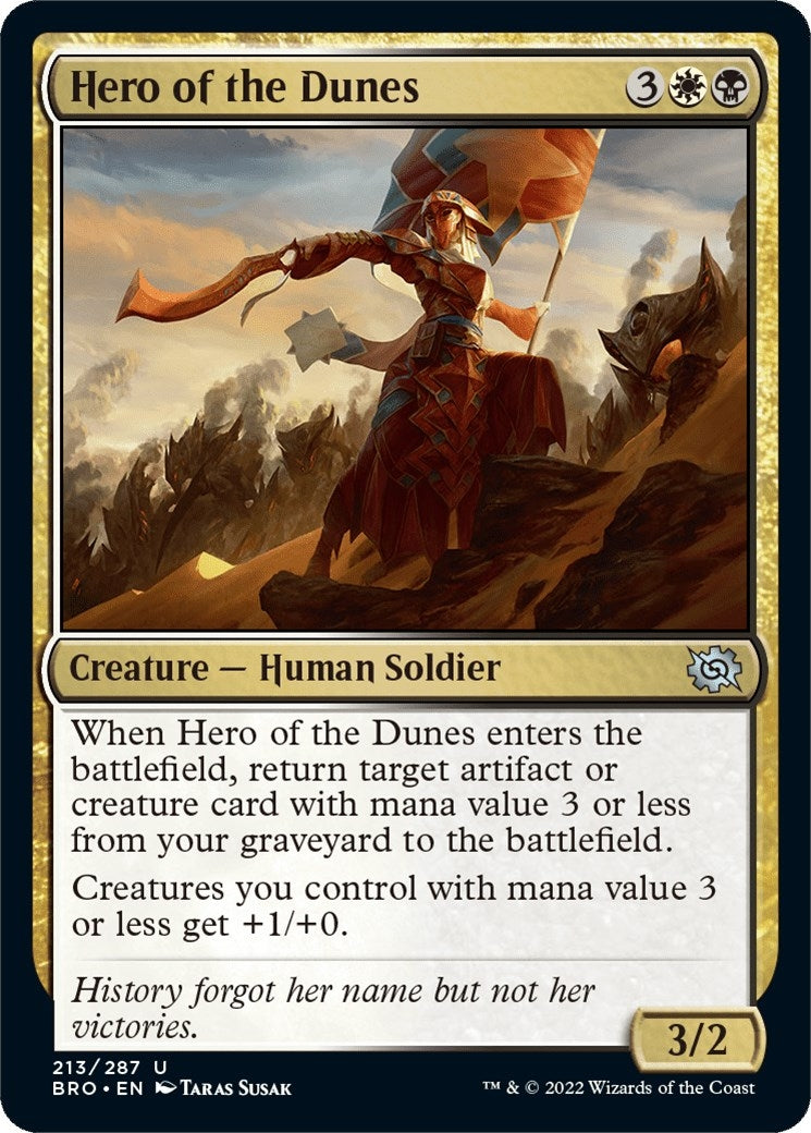 Image for Hero of the Dunes (213) [The Brothers' War] - Magic: The Gathering