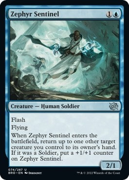Image for Zephyr Sentinel (74) [The Brothers' War] - Magic: The Gathering