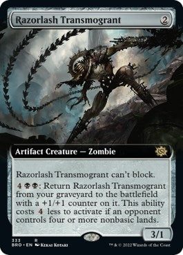 Image for Razorlash Transmogrant (Extended Art) (333) [The Brothers' War] - Magic: The Gathering