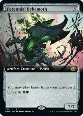 Image for Perennial Behemoth (Extended Art) (350) [The Brothers' War] - Magic: The Gathering