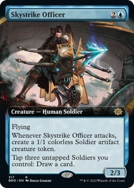 Image for Skystrike Officer (Extended Art) (317) [The Brothers' War] - Magic: The Gathering