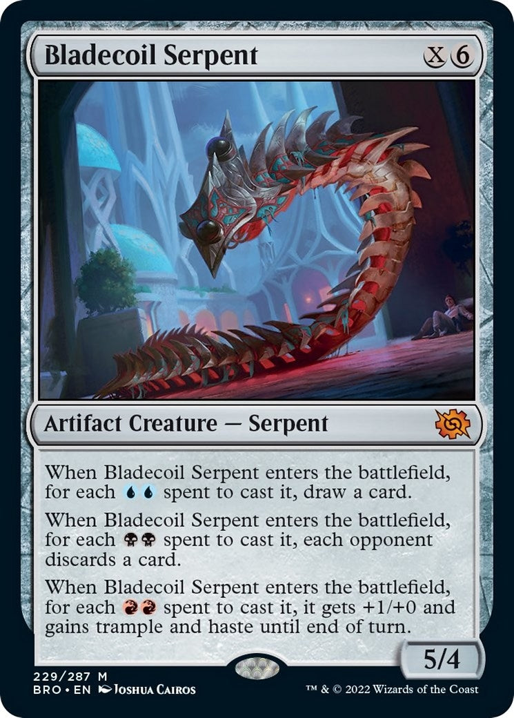 Image for Bladecoil Serpent (229) [The Brothers' War] - Magic: The Gathering