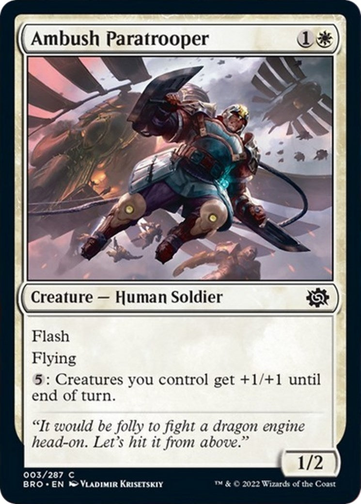 Image for Ambush Paratrooper (3) [The Brothers' War] - Magic: The Gathering