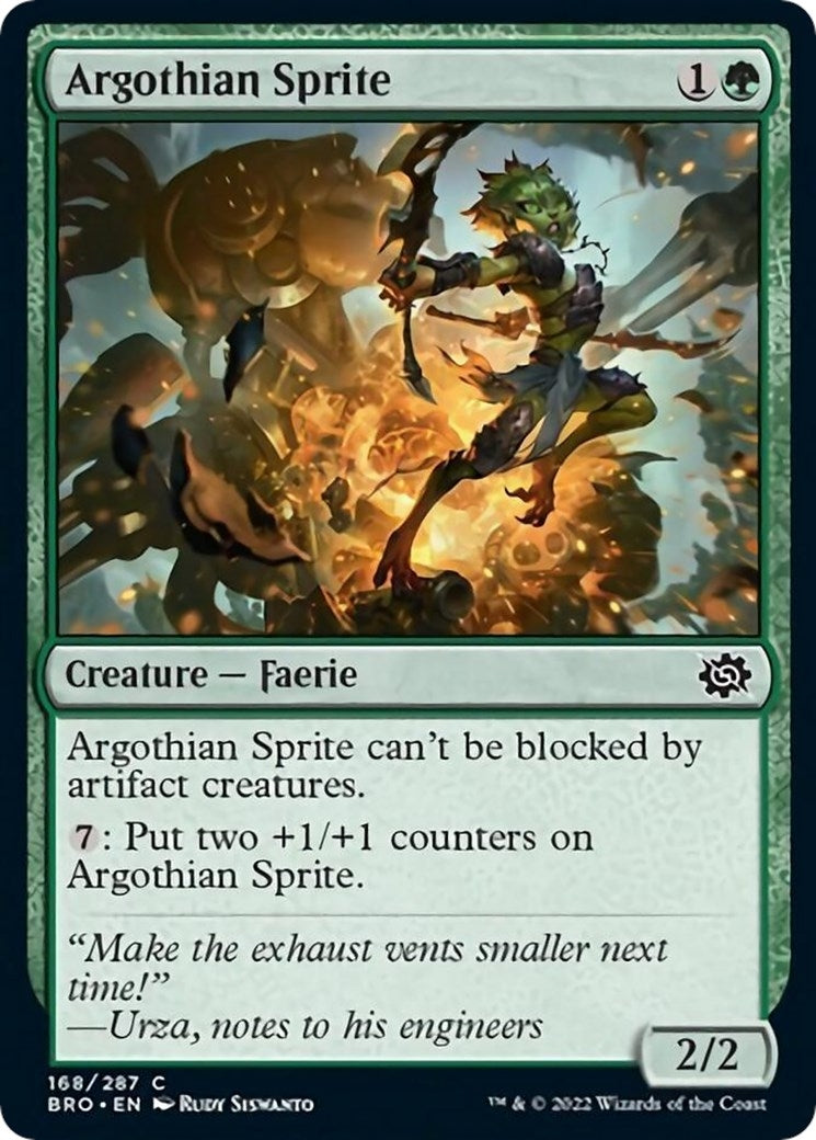 Image for Argothian Sprite (168) [The Brothers' War] - Magic: The Gathering