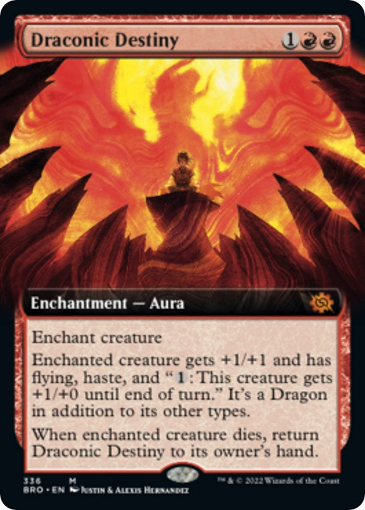 Image for Draconic Destiny (Extended Art) (336) [The Brothers' War] - Magic: The Gathering