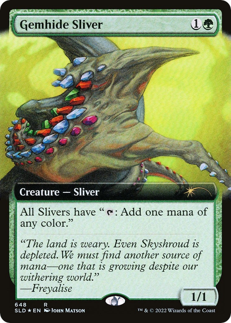 Image for Gemhide Sliver (Extended Art) (648) [Secret Lair Drop Series] - Magic: The Gathering