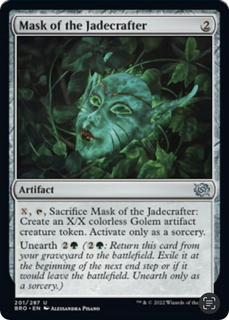 Image for Mask of the Jadecrafter (201) [The Brothers' War] - Magic: The Gathering