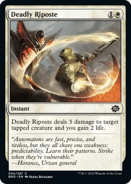 Image for Deadly Riposte (5) [The Brothers' War] - Magic: The Gathering