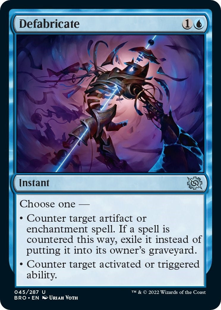 Image for Defabricate (45) [The Brothers' War] - Magic: The Gathering