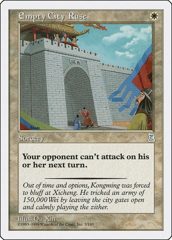 Image for Empty City Ruse (3) [Portal Three Kingdoms] - Magic: The Gathering