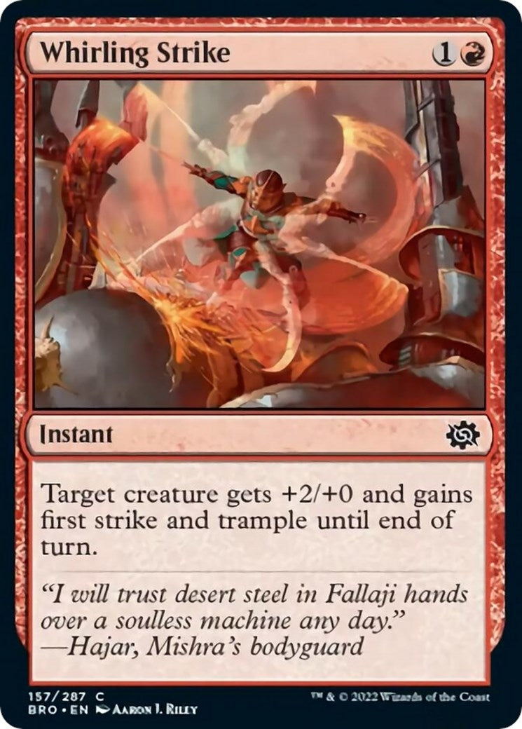 Image for Whirling Strike (157) [The Brothers' War] - Magic: The Gathering